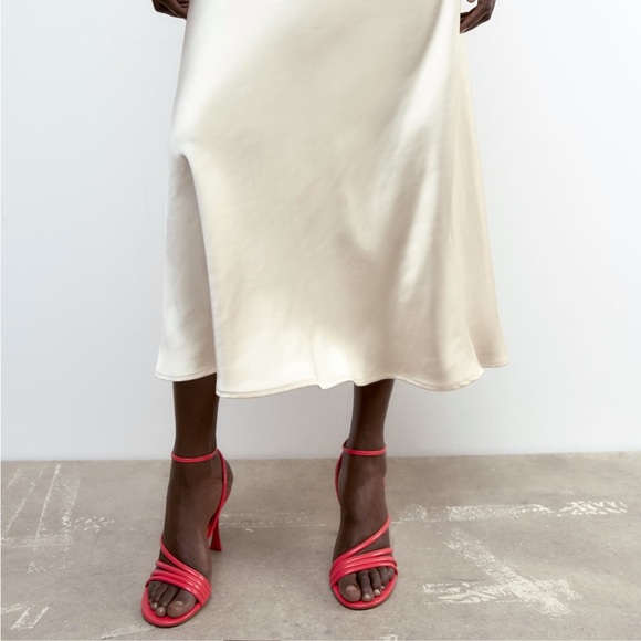 Zara Shoes Zara High Heeled Strap Sandals Poshmark